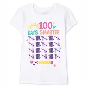 Girls 100 Days Smarter School Shirt
